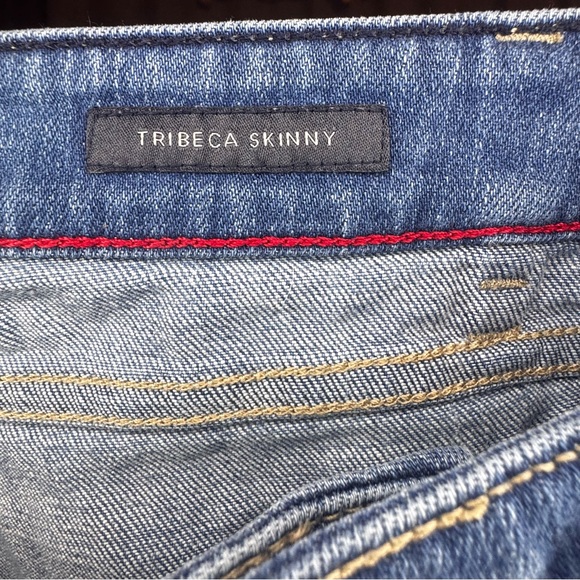 Tommy Hilfiger Light Blue Cropped Jeans with Side Logo Stripe - Picture 5 of 11